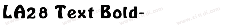 LA28 Text Bold字体转换
